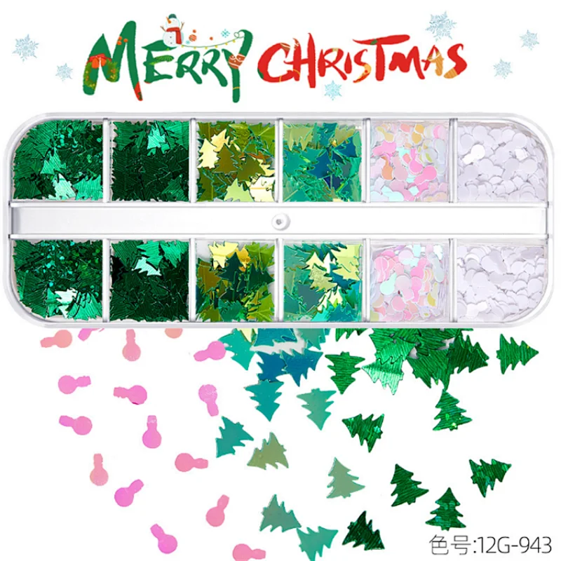 Christmas Nail Art Sequins (927-945）
