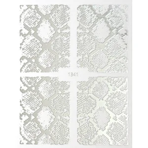 Animal Checkered Snakeskin Nail Stickers