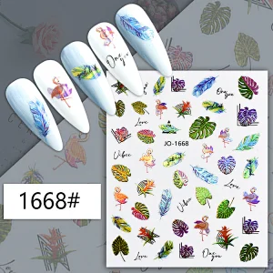 Spring Leaf Nail Sticker