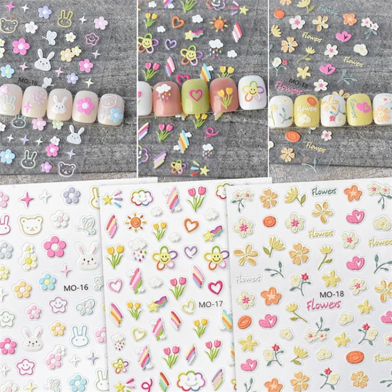 Daisy Nail Stickers