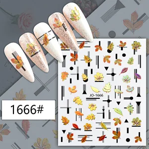 Spring Leaf Nail Sticker