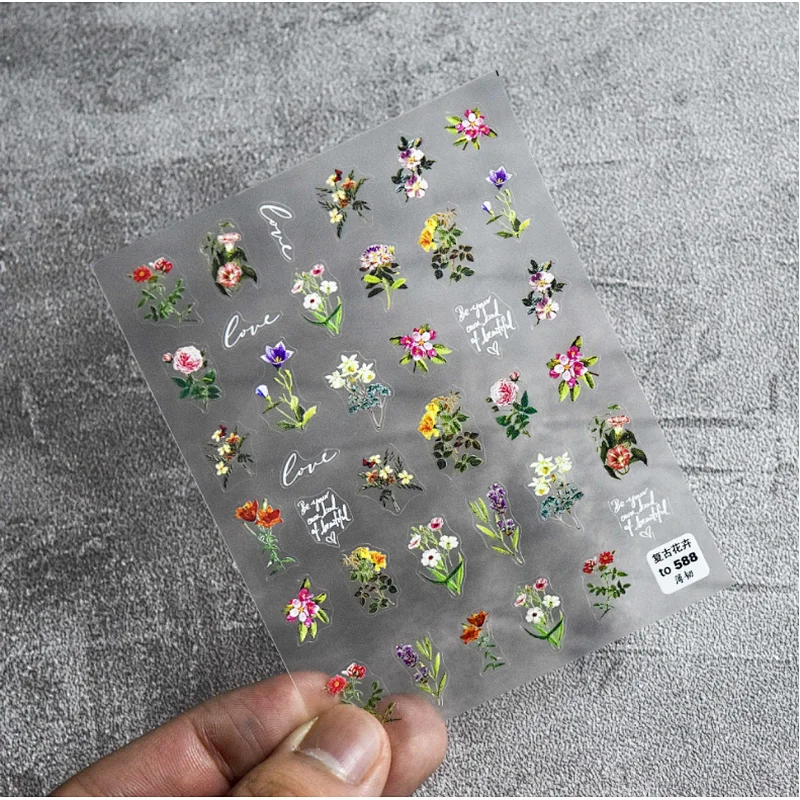Spring Flower Nail Sticker