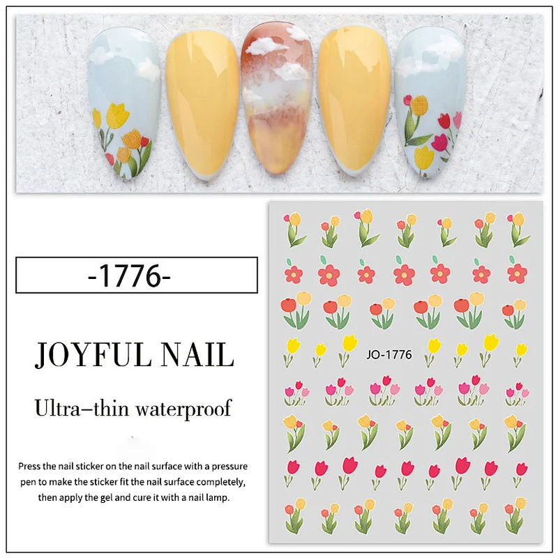 2022 Floral & Plants nail art sticker