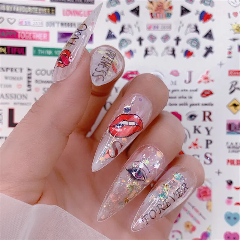 Waterproof Valentine's Day Nail Stickers