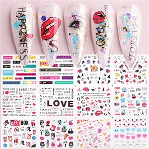 Waterproof Valentine's Day Nail Stickers