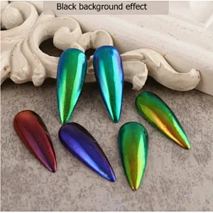 6 Grids Sugar Aurora Shell Mirror Powder