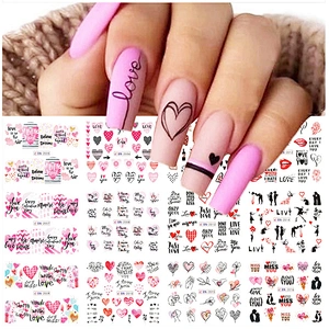 Waterproof Valentine's Day Nail Stickers