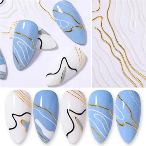 Striped Nail Stickers