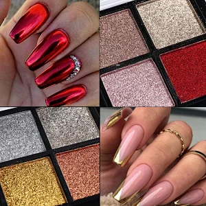 4 Grids Glitter Powder