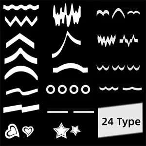 Smile Tip Guides Sticker(48PCS/set)