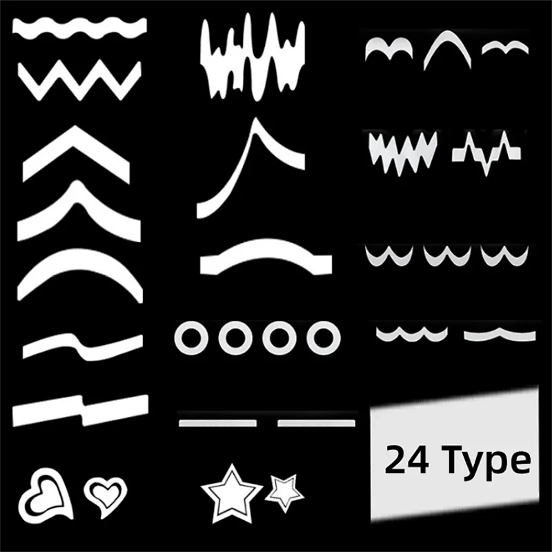 Smile Tip Guides Sticker(48PCS/set)