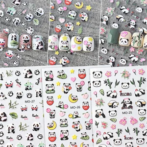 Cute Panda Nail Stickers