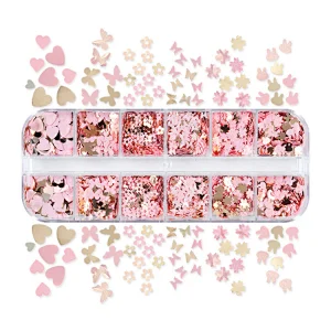 Butterfly Love Flower Rabbit Nail Sequins