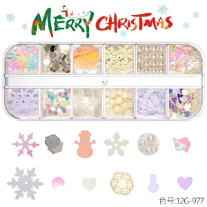 Christmas Nail Art Sequins  (960-977)