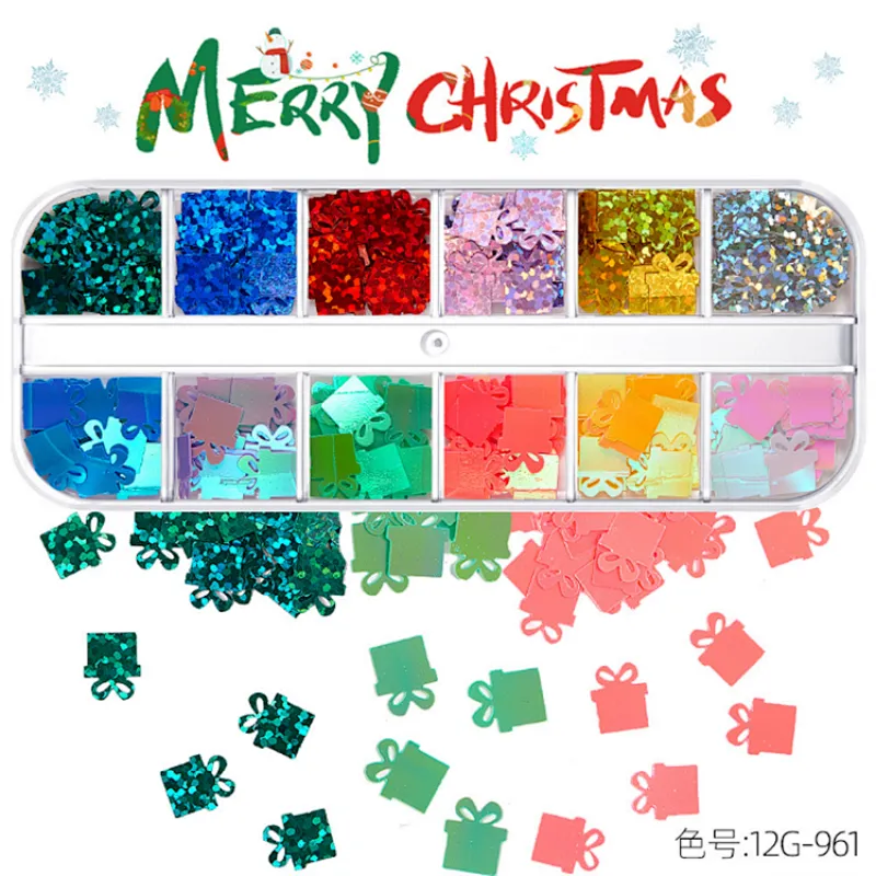 Christmas Nail Art Sequins  (960-977)