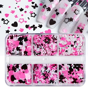Butterfly Rabbit Heart Butterfly Nail Sequins
