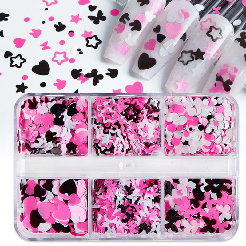 Butterfly Rabbit Heart Butterfly Nail Sequins