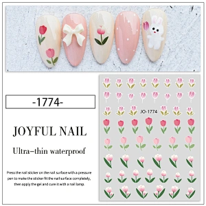 Tulip Floral & Plants Nail Stickers