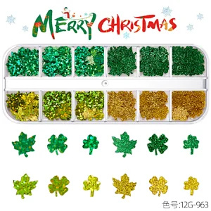 Christmas Nail Art Sequins  (960-977)