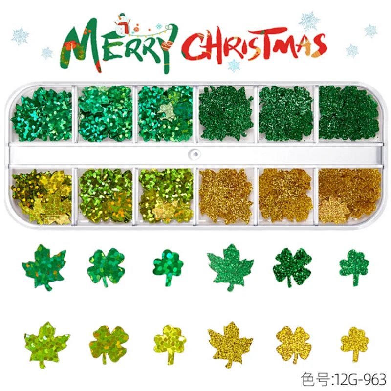 Christmas Nail Art Sequins  (960-977)