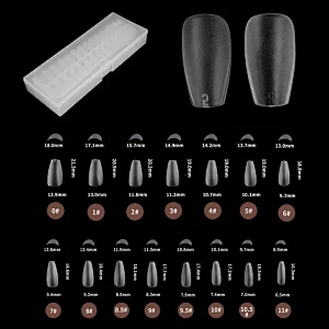 Short Frosted Nail Tips