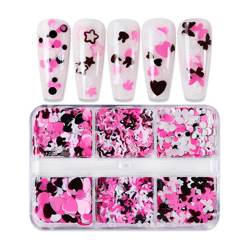 Butterfly Rabbit Heart Butterfly Nail Sequins