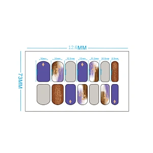 Full Back Adhesive Non-Curing Nail Stickers