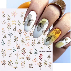 Watercolor Flower Nail Stickers