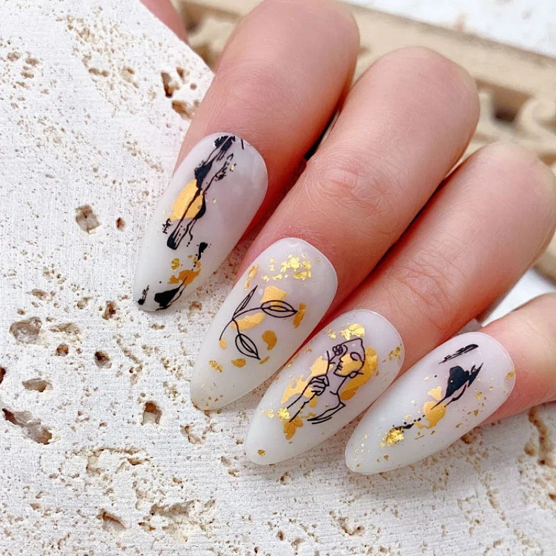 Professional Nail Supplies 3d Nail Art Design Free Sample UV Gel Lovely Nail Polish Stickers