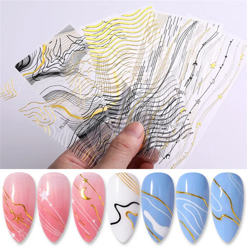 Striped Nail Stickers