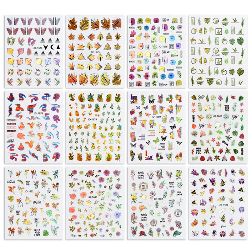 Spring Leaf Nail Sticker