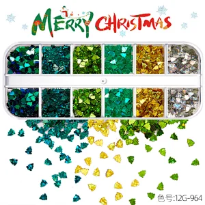 Christmas Nail Art Sequins  (960-977)