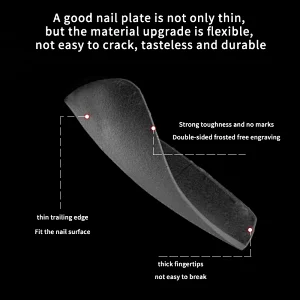 Short Frosted Nail Tips