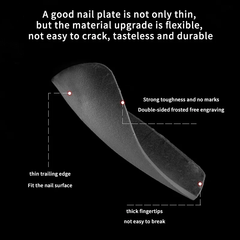 Short Frosted Nail Tips