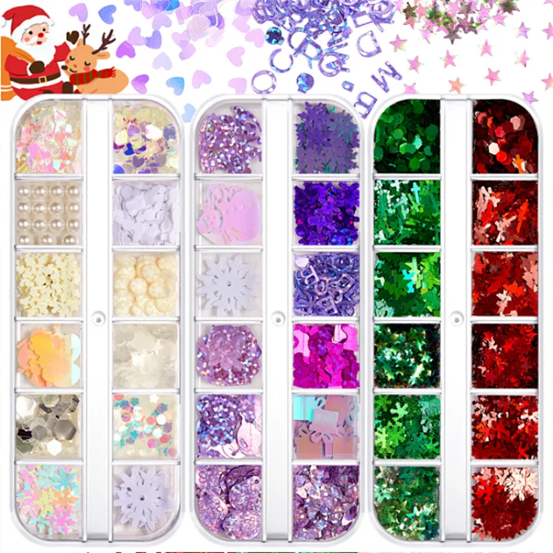 Christmas Nail Art Sequins  (960-977)