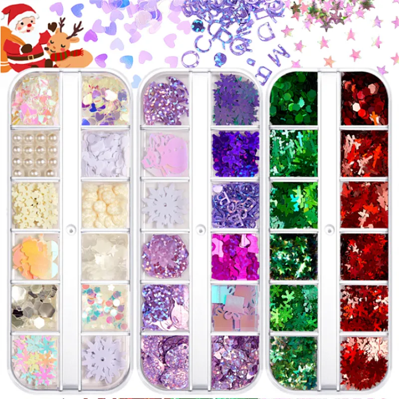 Christmas Nail Art Sequins (960-977)