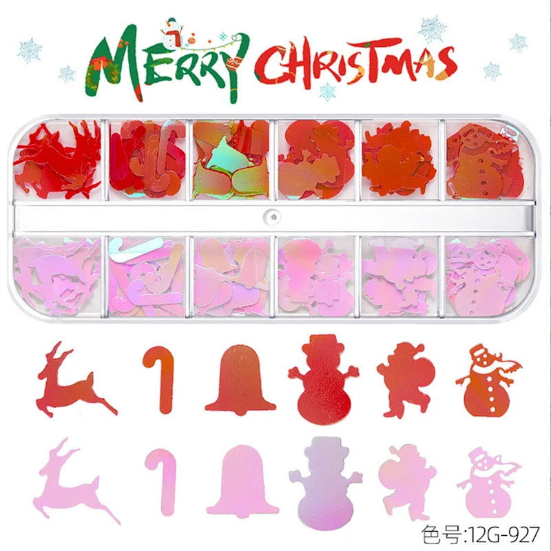 Christmas Nail Art Sequins (927-945）