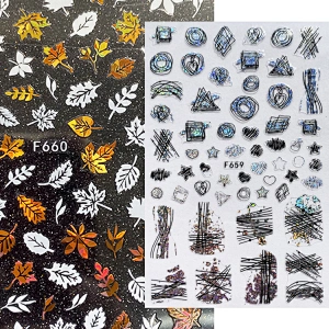 Autumn Leaf Nail Polish Stickers