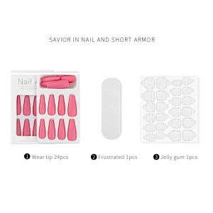 24 Pcs Set False Nail Tips