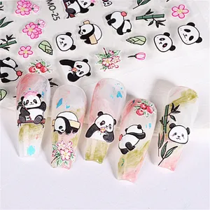 Cute Panda Nail Stickers