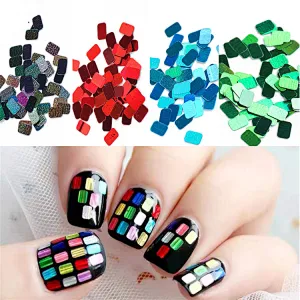12 Grid Christmas Nail Sequin