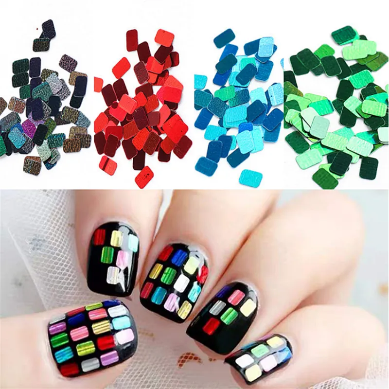 12 Grid Christmas Nail Sequin