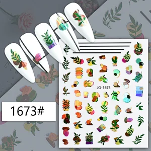 Spring Leaf Nail Sticker