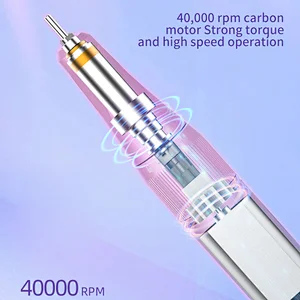 (UV-401) Nail File Machine 40000 RPM Professional Portable Electric Nail Drill