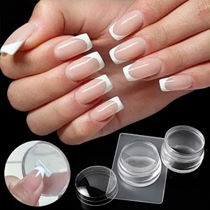 3.5Cm Clear Jelly Transparent Silicone Nail Stamp