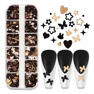 Butterfly Rabbit Heart Star Nail Sequins