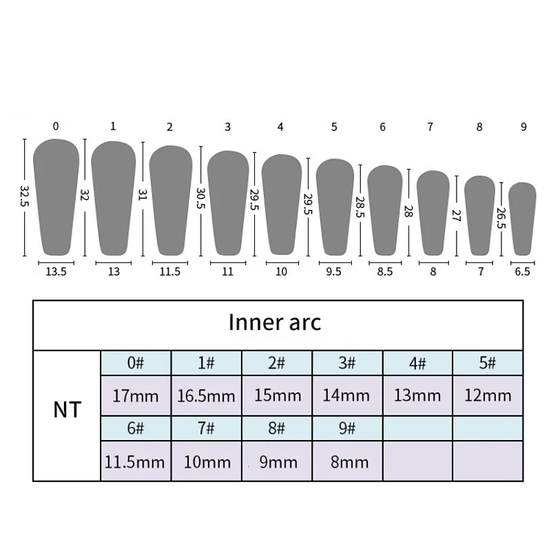 24 Pcs Set False Nail Tips