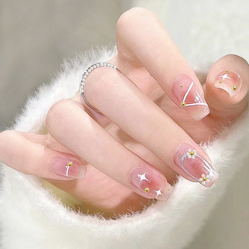 6 Grids Nail Metal Ball