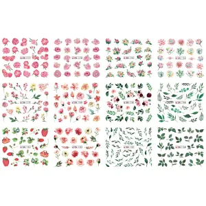Flower Water Transfer Nail Stickers