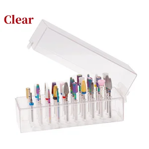30 Holes Nail Drill Bits Storage Box